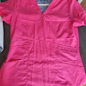 Pink greys anatomy scrub top